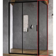 Ravak Blix Slim X9BM70300Z1 Прозрачное стекло / Профиль Черный матовый 90х195 Боковая стенка 90x195 см, Чехия - фото 1 - фото 1