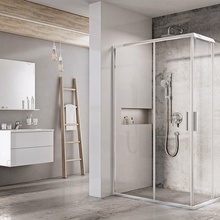 Ravak Blix Slim X1XM40C00Z1 Прозрачное стекло / Профиль Хром 80х195 Боковая стенка 80x195 см, Чехия - фото 1 - фото 2