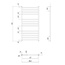Ravak Classic Warm P13 50x80 Полотенцесушитель водяной 51x80 см, Чехия - фото 2