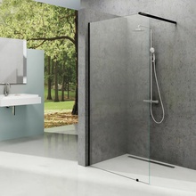 Ravak Walk-In GW9WA0300Z1 Прозрачное стекло / Профиль чёрный 100х200 Душевая перегородка 100x200 см, Чехия - фото 1 - фото 3