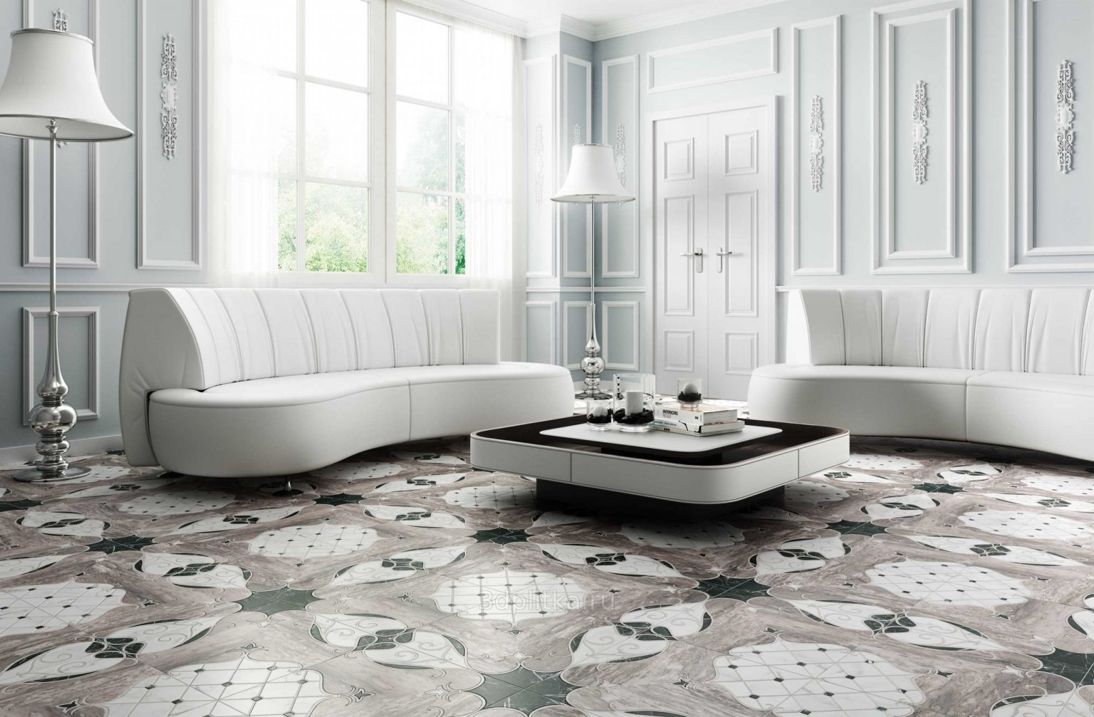 Realonda Firenze 44x44 см, керамогранит, Испания - фото интерьера 1