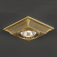 Reccagni Angelo 1084 SPOT 1084 BRONZO Встраиваемый светильник 10x10x5 см - фото 1 - фото 2