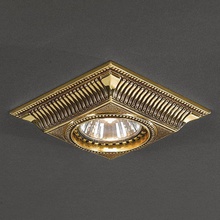 Reccagni Angelo 1084 SPOT 1084 ORO Встраиваемый светильник 10x10x5 см - фото 1 - фото 2