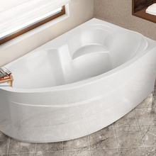 Relisan Eco Plus Эльба Белая R 170х100 Акриловая ванна 150x100x44 см, Польша - фото 1 - фото 3