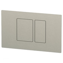 Remer SSRB820 Сталь матовая Кнопка смыва 26x16 см, Италия - фото 1 - фото 2