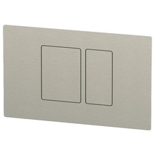 Remer SSRB820 Сталь матовая Кнопка смыва 26x16 см, Италия - фото 1 - фото 1