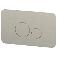 Remer SSRB810 Сталь матовая Кнопка смыва 2x25,9x15,9 см, Италия - фото 1 - фото 1