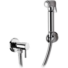 Remer 332REL С запорным вентилем Хром глянцевый Гигиенический душ Италия - фото 1 - фото 2