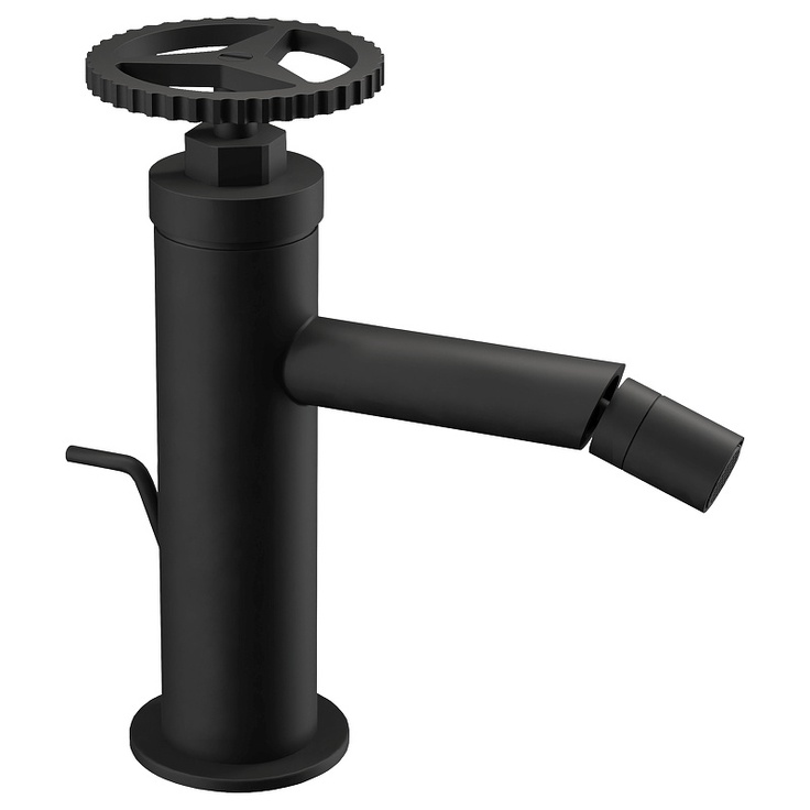 Remer Chrono CH20NO Для биде Чёрный матовый с д/к Смеситель 13x6,1x15,7 см, для биде, Италия - фото 1 Remer Chrono CH20NO Для биде Чёрный матовый с д/к Смеситель 13x6,1x15,7 см, для биде, Италия - фото 1