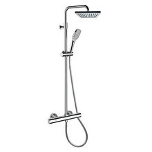 Remer Elegance EQ32A8CPSD20 Хром глянцевый (с термостатом) Душевая система 51x29,1x161 см, Италия - фото 1 - фото 2