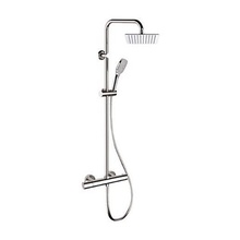 Remer Elegance EQ32X8CPUFD25 Хром глянцевый (с термостатом) Душевая система 44,5x29,1x103,2 см, Италия - фото 1 - фото 2