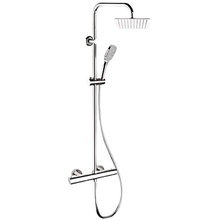 Remer Elegance EQ32X8CPUFD25 Хром глянцевый (с термостатом) Душевая система 44,5x29,1x103,2 см, Италия - фото 1 - фото 1