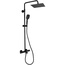 Remer Elegance EQ34A8CPUFS25NO Черный матовый (с термостатом) Душевая система 47,5x29,1x164,2 см, Италия - фото 1