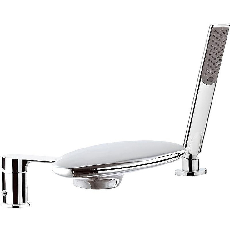 Remer Infinity I07UF Для ванны на борт ванны Хром Смеситель для ванны, Италия - фото 1 Remer Infinity I07UF Для ванны на борт ванны Хром Смеситель для ванны, Италия - фото 1