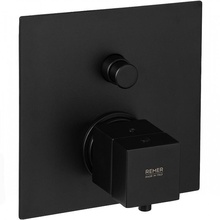 Remer Q-Elegance QT09KBNO Встраиваемый для ванны и душа Чёрный матовый Смеситель 14x5,5x15,5 см, для ванны с душем, Италия - фото 1 - фото 1