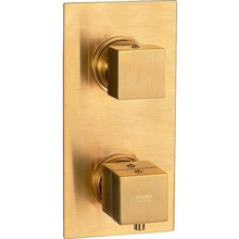 Remer Q-Elegance QT92KBBG Встраиваемый для душа Золото брашированное Смеситель 9,3x11x22 см, для встраиваемых систем, Италия - фото 1 - фото 1