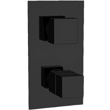 Remer Q-Elegance QT92KBNO Встраиваемый для душа Чёрный матовый Смеситель 9,3x11x22 см, для встраиваемых систем, Италия - фото 1 - фото 1