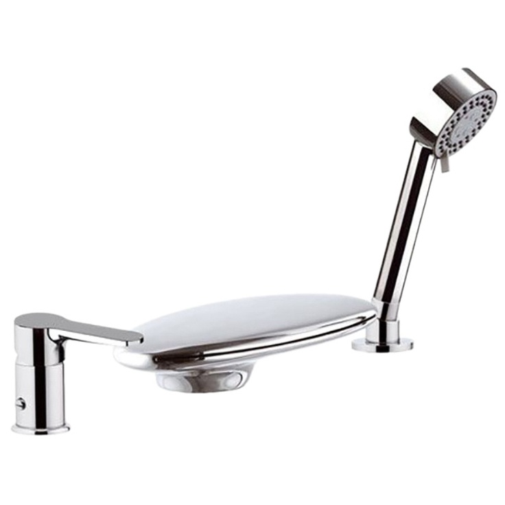 Remer Winner W07UF Для ванны на борт ванны Хром Смеситель для ванны, Италия - фото 1 Remer Winner W07UF Для ванны на борт ванны Хром Смеситель для ванны, Италия - фото 1