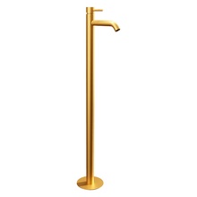 Remer X-Style X18BG Напольный для раковины Золото брашированное с д/к Смеситель 26,3x16x110 см, для раковины, Италия - фото 1 - фото 1