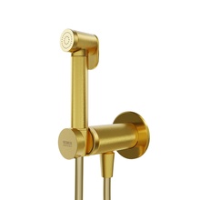 Remer X-Style X61PWBG Со смесителем Золото брашированное Гигиенический душ Италия - фото 1 - фото 1