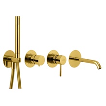 Remer X-Style X96S03ROXXDO Для ванны и душа Золото глянцевое Смеситель для ванны с душем, Италия - фото 1 - фото 1