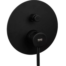 Remer X-Style X09LNO Встраиваемый для ванны и душа Чёрный матовый Смеситель 11,1x17x17 см, для ванны, Италия - фото 1 - фото 1