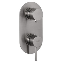 Remer X-Style X93KBNP Встраиваемый для душа Никель брашированный Смеситель 8,1x11x22 см, для встраиваемых систем, Италия - фото 1 - фото 1