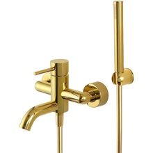 Remer X-Style X02DO Для ванны Золото глянцевое Смеситель 18,1x21x14,1 см, для ванны, Италия - фото 1 - фото 1