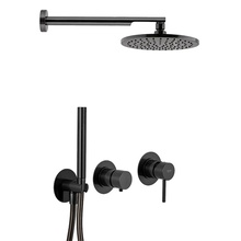 Remer X Style X96S02OCFP Черный брашированный Хром Душевая система Италия - фото 1 - фото 1