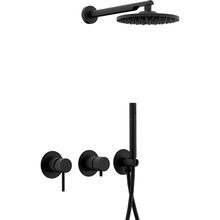 Remer X Style X96S02ONO Чёрный матовый Душевой комплект Италия - фото 1 - фото 1