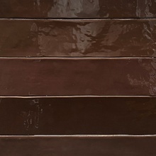 Revoir Paris Studio WW_051 Brun Retro Glossy Настенная плитка 6,2x25 см, Бельгия - фото 1 - фото 2