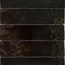 Revoir Paris Studio WW_053 Charbon Glossy Настенная плитка 6,2x25 см, Бельгия - фото 1 - фото 2