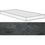 Rex Ceramiche (Florim) Ardoise 739342 Noir Ang Gradino DX/SX Ступень 33x120 см, Италия, под камень  - фото 1