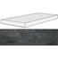 Rex Ceramiche (Florim) Ardoise 739336 Noir Ang Gradino SX Ступень 33x120 см, Италия, под камень  - фото 1