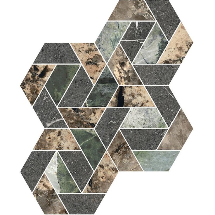 Rex Ceramiche (Florim) Heritage Luxe 775659 Maze Mix Glossy Мозаика 39x49 см, Италия, под мозаику - фото 1