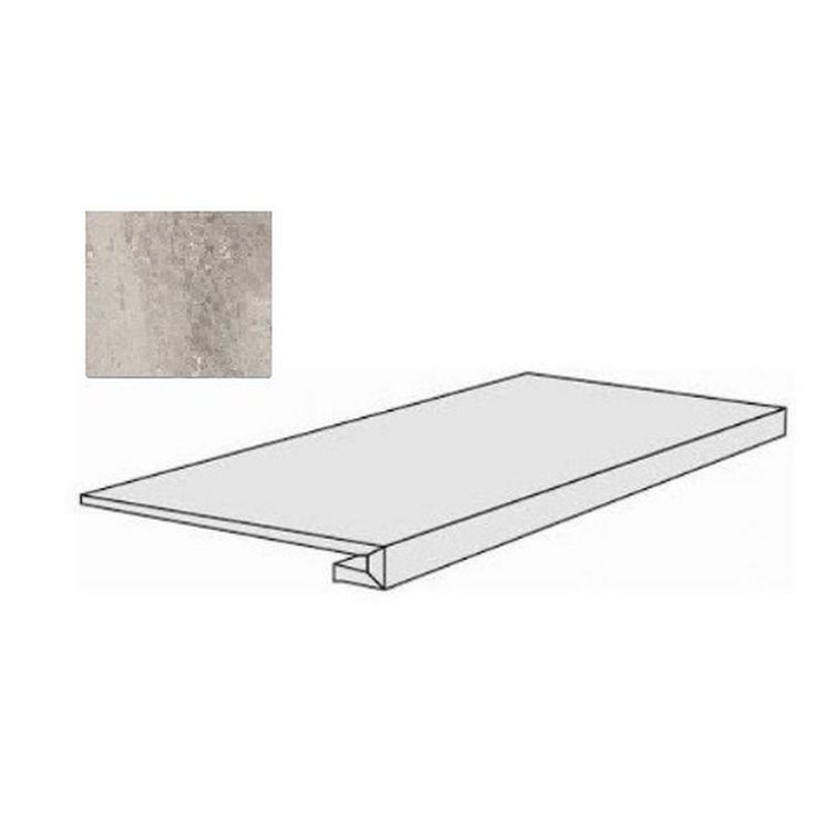 Rex Ceramiche (Florim) Heritage Luxe 775680 Cloud Glossy Gradino Ступень 33x120 см, Италия, под мрамор - фото 1