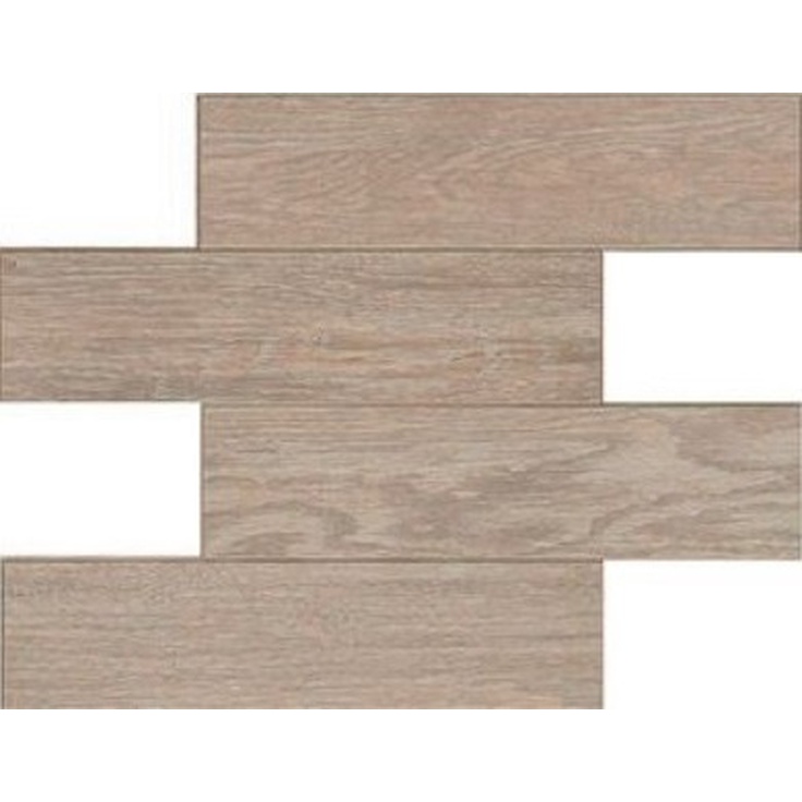 Rex Ceramiche (Florim) Selection Oak 738022 Cream Mod Listello Мозаика 30x30 см, Италия, под дерево - фото 1