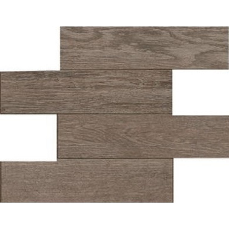 Rex Ceramiche (Florim) Selection Oak 738025 Brown Mod Listello Мозаика 30x30 см, Италия, под дерево - фото 1