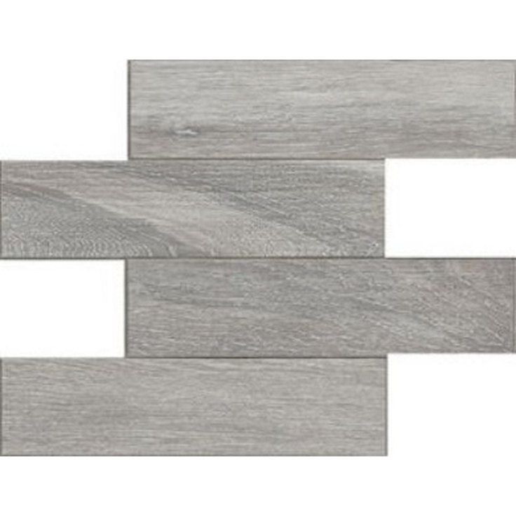 Rex Ceramiche (Florim) Selection Oak 738023 Gray Mod Listello Мозаика 30x30 см, Италия, под дерево - фото 1
