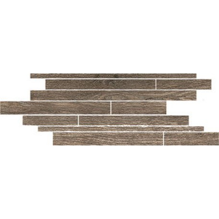 Rex Ceramiche (Florim) Selection Oak 738018 Brown Mod Listello Sfal 15x45 Мозаика 15x45 см, Италия, под дерево - фото 1