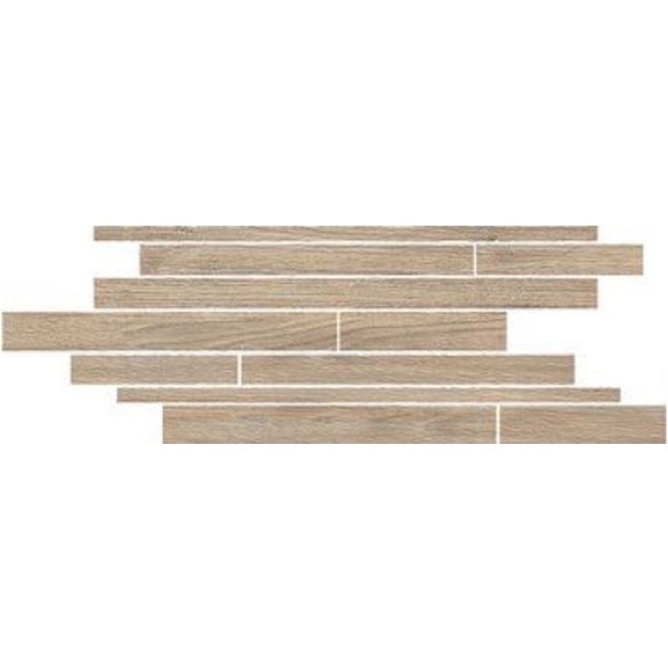 Rex Ceramiche (Florim) Selection Oak 738015 Cream Mod Listello Sfal 15x45 Мозаика 15x45 см, Италия, под дерево - фото 1