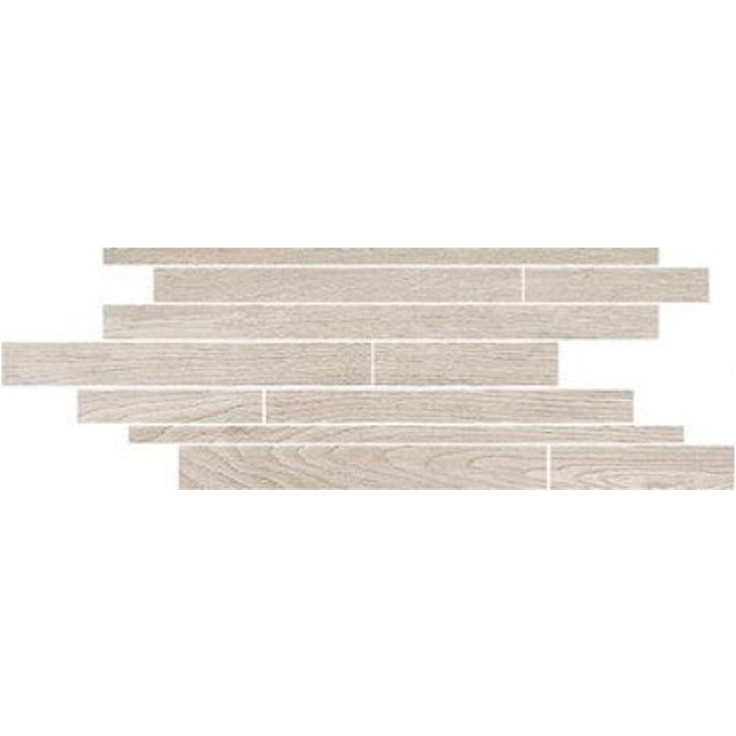 Rex Ceramiche (Florim) Selection Oak 738014 White Mod Listello Sfal 15x45 Мозаика 15x45 см, Италия, под дерево - фото 1