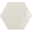 Ribesalbes Geometry Hex Creme Glossy Настенная плитка 15x17,3 см, Испания, под камень  - фото 1