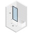 Riho Lucid G005046121 Прозрачное стекло / Черный 80х150 Шторка для ванны 10x80x150 см, Нидерланды - фото 4