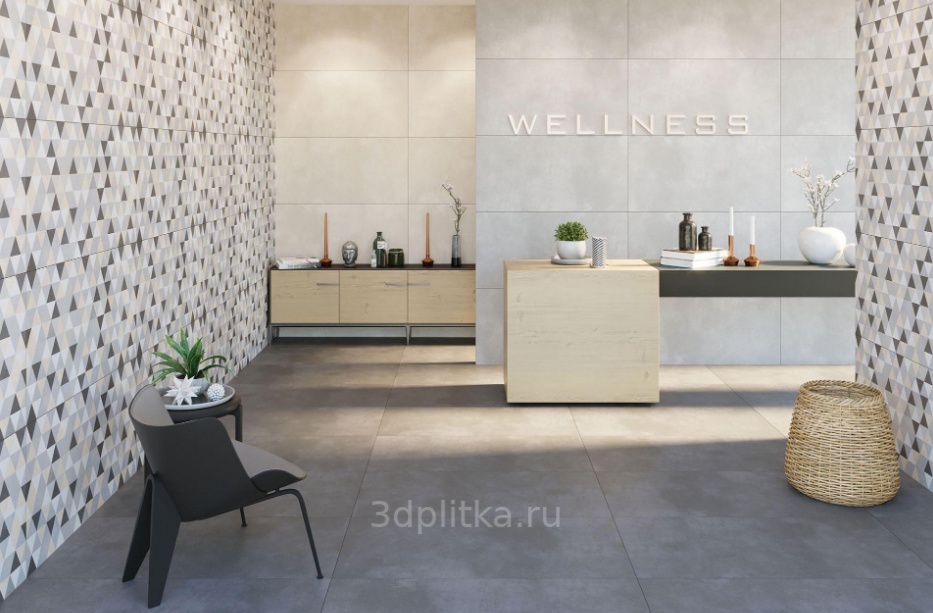 Rino Seramik Agrega 60x60 см, керамогранит, Турция, под бетон  - фото интерьера 1