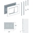 RIVO Touch line 302001 Матовый хром Кнопка смыва 0,5x22x15 см, Россия - фото 7