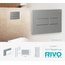 RIVO Touch lux 301007 Сатинированная сталь Кнопка смыва 0,6x22x15 см, Россия - фото 2