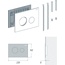 RIVO Touch neo 303002 Хром Кнопка смыва 0,6x22x15 см, Россия - фото 7