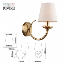 Rivoli Carissa Б0055525 Бра 15x28 см, Италия - фото 1 - фото 4