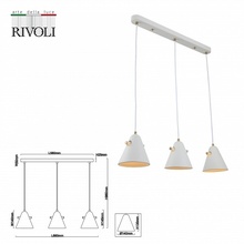 Rivoli Chloe Б0055470 Потолочный светильник 66x14x96 см, Италия - фото 1 - фото 4
